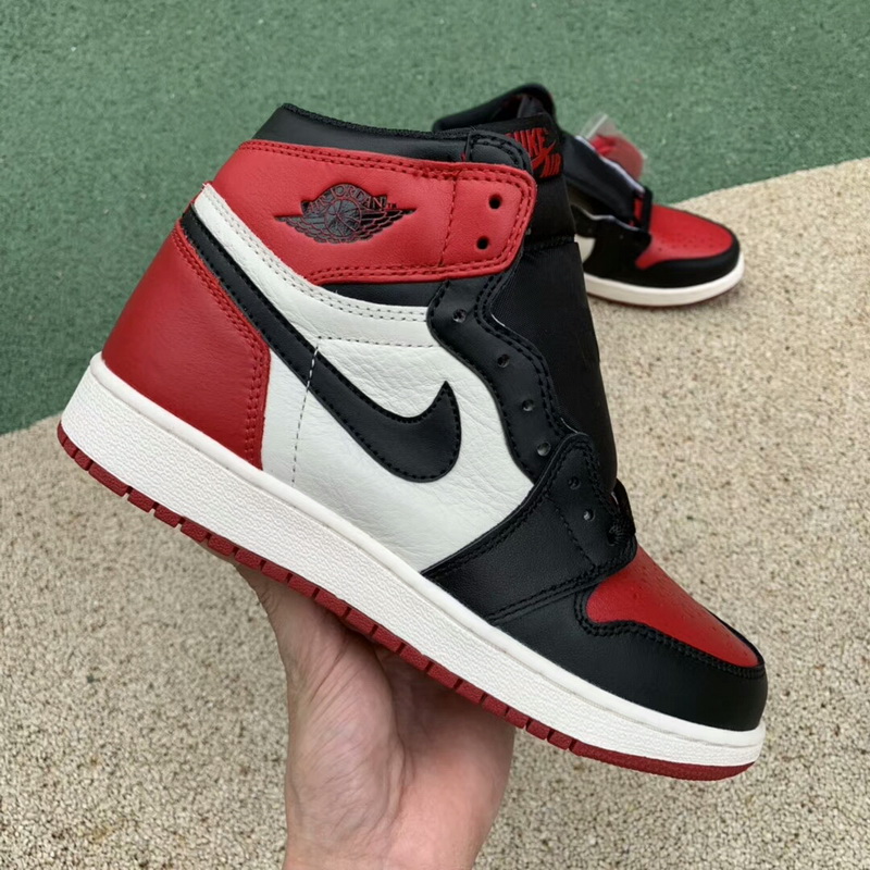 Authentic Air Jordan 1 Retro High OG “Bred Toe”women